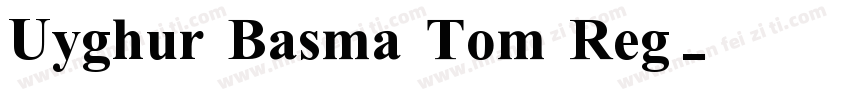 Uyghur Basma Tom Reg字体转换